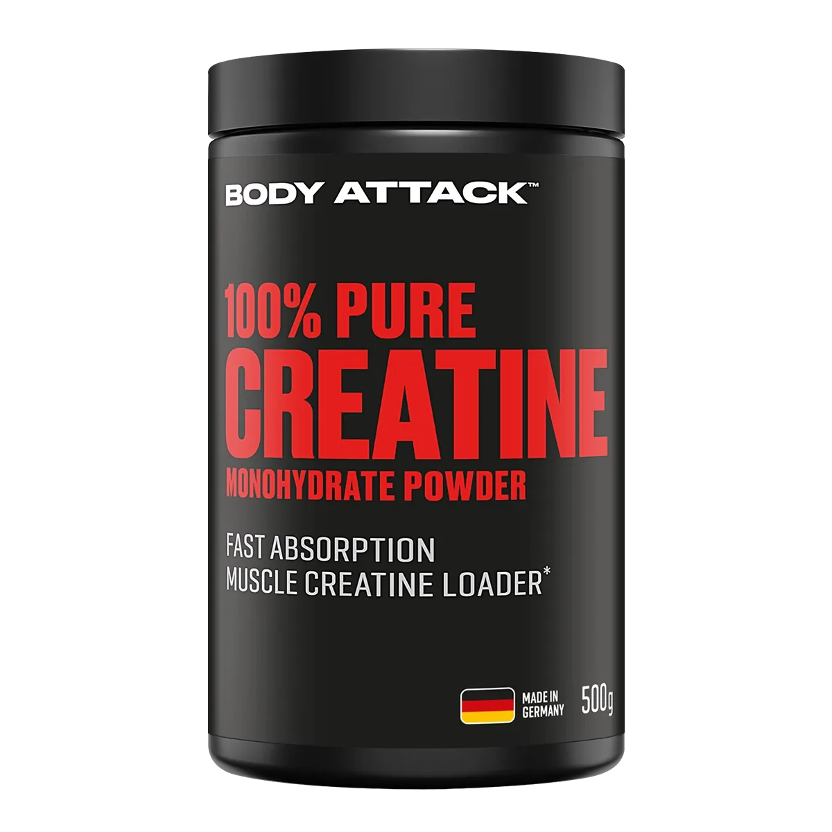 Monohidrata - Creatina monohidrata, Body Attack, 100% Pure Creatine Monohydrate, 500 de grame, pudra