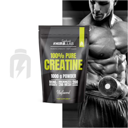 Creatina monohidrata, Hiro.Lab, Creatine micronized 200 mesh, 1kg, pudra [3]