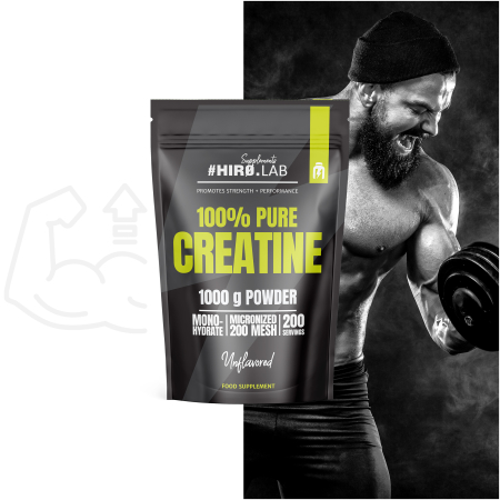 Creatina monohidrata, Hiro.Lab, Creatine micronized 200 mesh, 1kg, pudra [6]