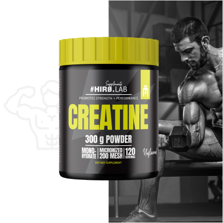 Creatina monohidrata, Hiro Lab, Creatine micronized 200 Mesh, 300 de grame, pudra [2]