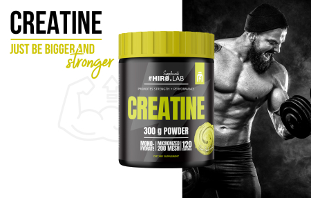 Creatina monohidrata, Hiro Lab, Creatine micronized 200 Mesh, 300 de grame, pudra [3]