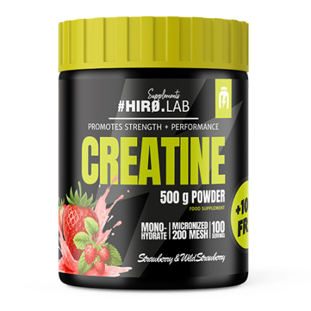 Creatina - Creatina monohidrata, Hiro.Lab, Creatine micronized 200 mesh, 500 de grame+100 de grame, pudra