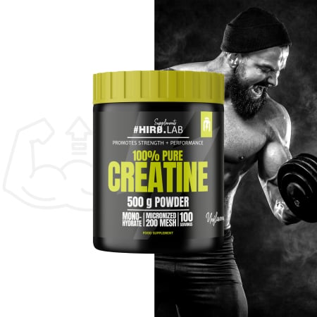 Creatina monohidrata, Hiro.Lab, Creatine micronized 200 mesh, 500 de grame, pudra [1]