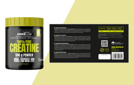 Creatina monohidrata, Hiro.Lab, Creatine micronized 200 mesh, 500 de grame, pudra [5]