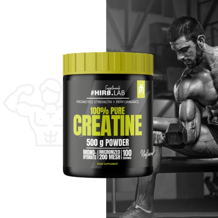 Creatina monohidrata, Hiro.Lab, Creatine micronized 200 mesh, 500 de grame, pudra [3]