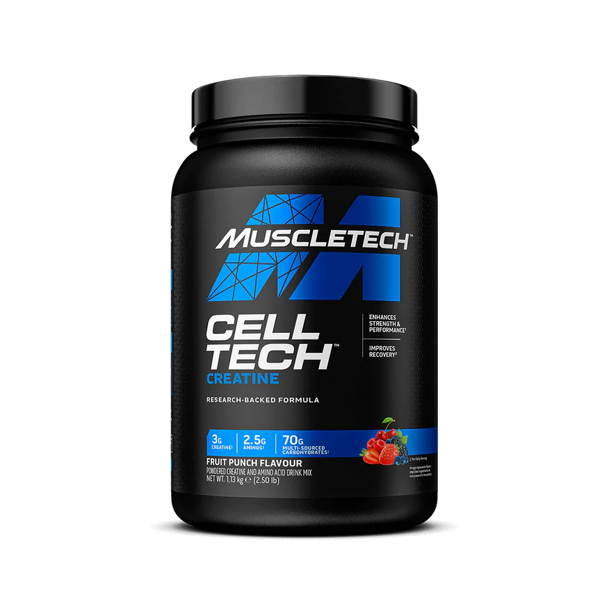 Matrici de creatina - Creatina monohidrata imbogatita cu carbohidrati, Muscletech, Cell Tech Creatine, 1.36kg, pudra