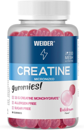 Creatina - Weider Micronized Creatine Gummies Bubblegum 60 Gummies