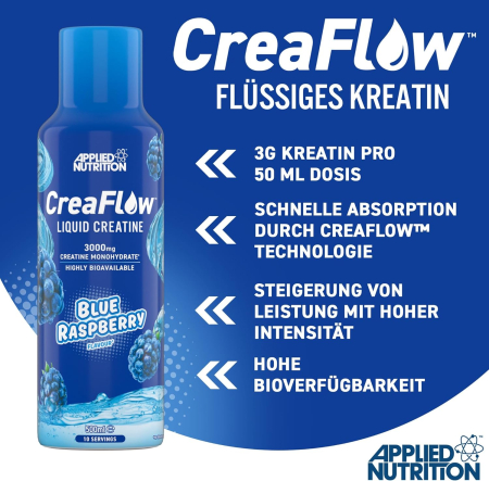 Creatina monohidrata lichida, Applied Nutrition, Creaflow liquid creatine 3000mg, bidon de 500ml [1]
