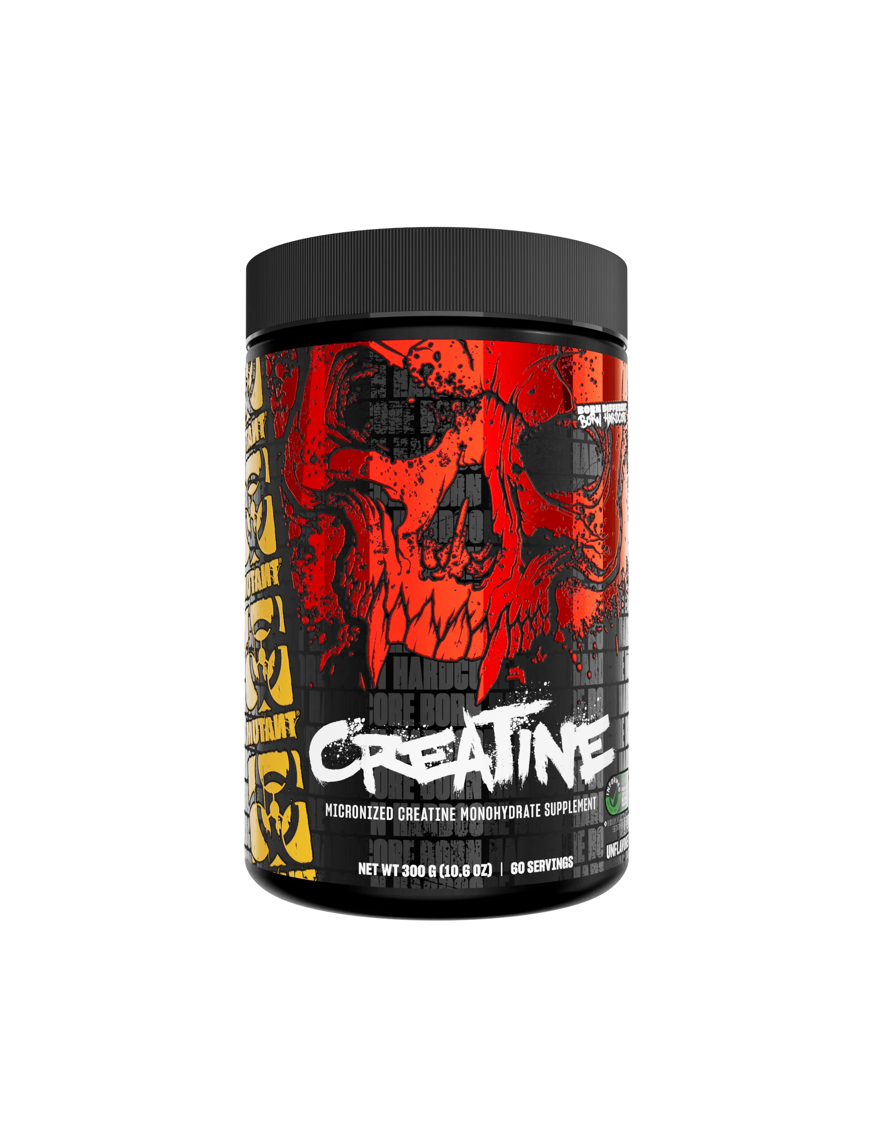Creatina - Creatina monohidrata, Mutant, Micronized Creatine Monohydrate, 60 de portii, 300 de grame, pudra