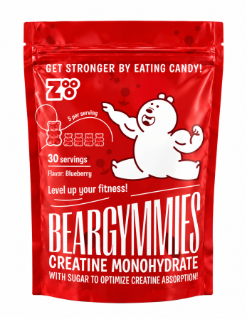 Monohidrata - Creatina monohidrata sub forma de jeleuri, Zooo Nutrition, Creatine Beargymmies, 150 de jeleuri