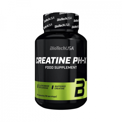 Creatina - Creatina tamponata, Biotech USA, Creatine Ph-X, 90 de capsule