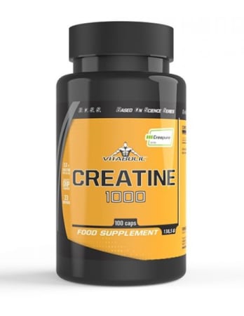 Monohidrata - Creatina, Vitabolic, Creatine 1000 - Creapure, 100 de capsule