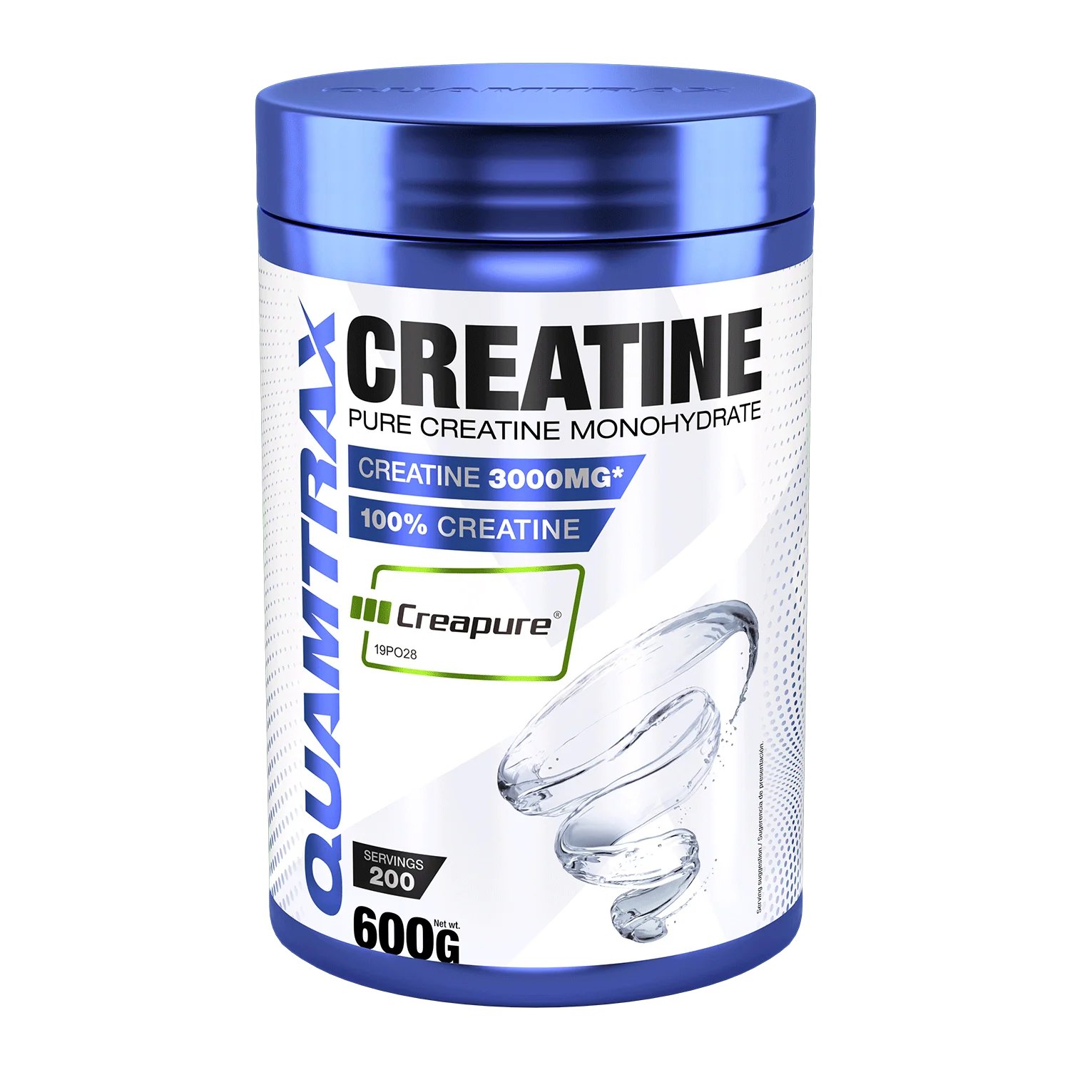 Creatina - Creatine monohidrata Creapure, Quamtrax, 600 de grame, pudra