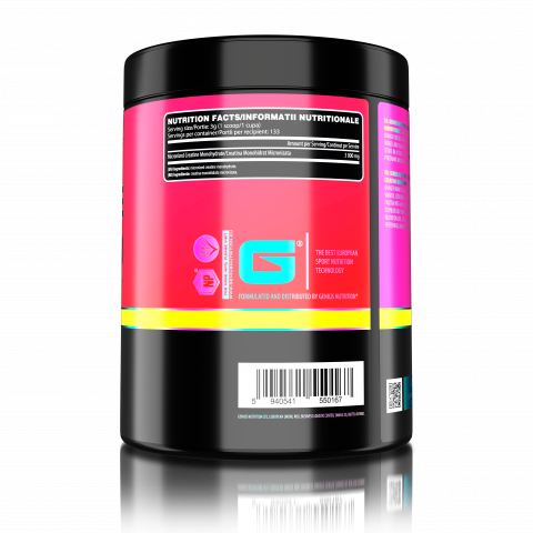 Creatina, Genius Nutrition, Creatine Monohydrate, 400 de grame, pudra [2]