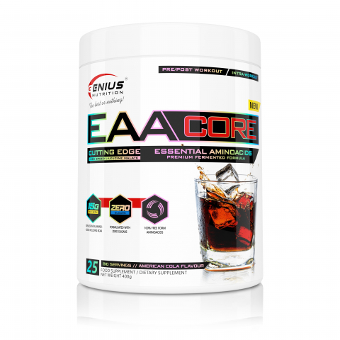 Aminoacizi - Aminoacizi esentiali, Genius Nutrition, EAA Core, 400 de grame, pudra