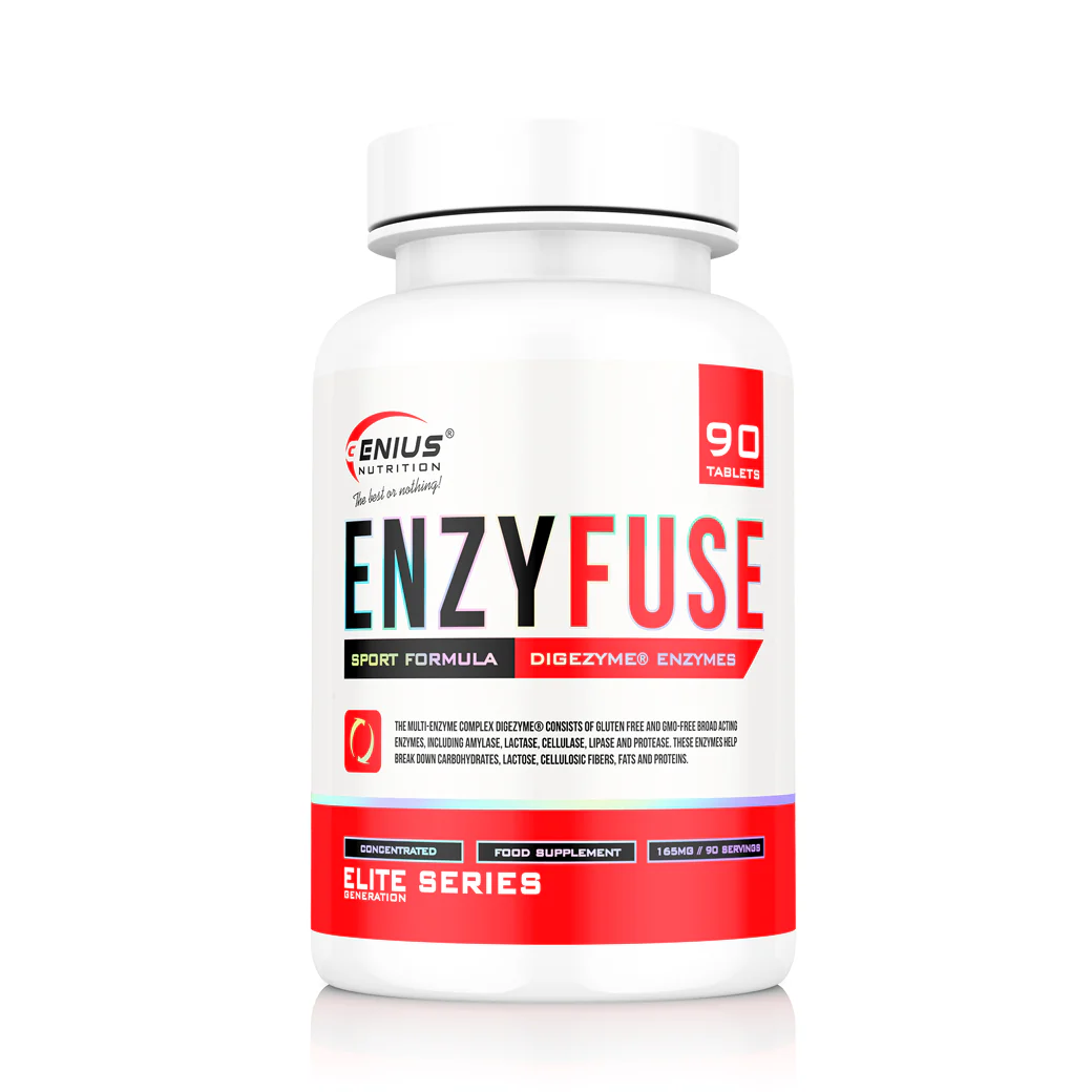 Digestie & Microbiom - Enzime digestive, Genius Nutrition, Enzyfuse, 90 de tablete