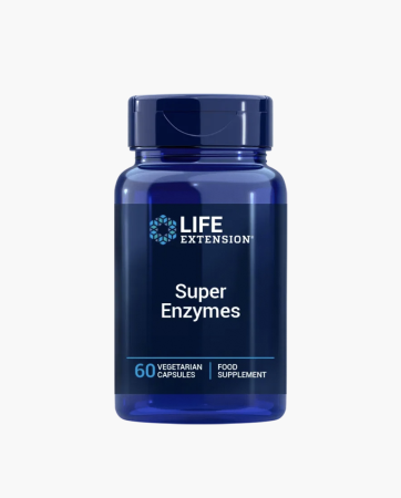 Digestie & Microbiom - Enzime digestive, Life Extension, Super Enzymes, 30 de portii, 60 de capsule