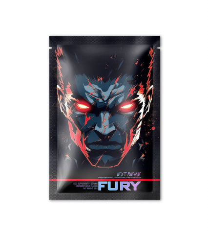 Pre-workout - Pre-workout, Genius Nutrition, Fury extreme, plic de 18 grame, o portie
