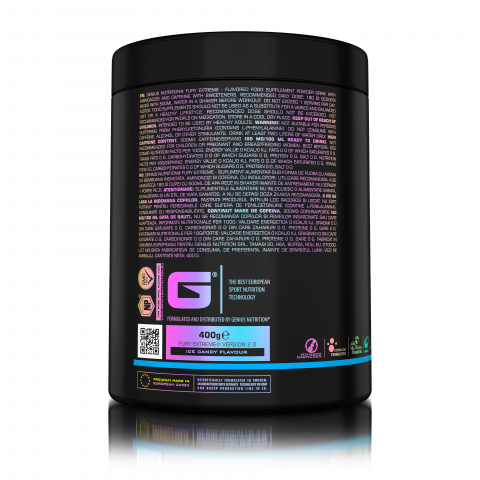 Pre-workout, Genius Nutrition, Fury extreme, 400 de grame, pudra [1]