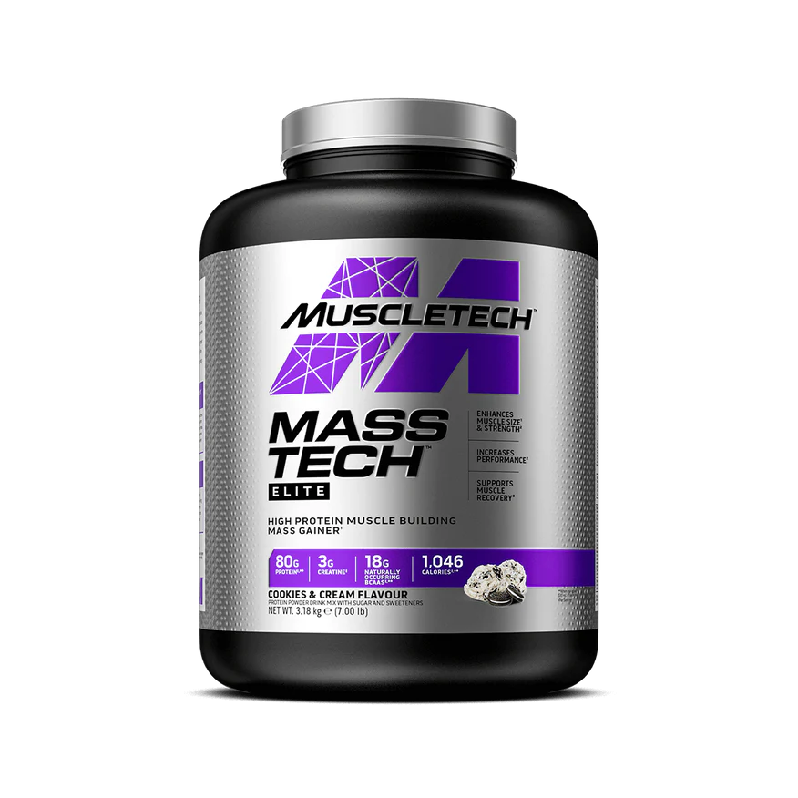 Proteina - Gainer, Muscletech, Mass Tech Elite, 3.18kg, pudra proteica