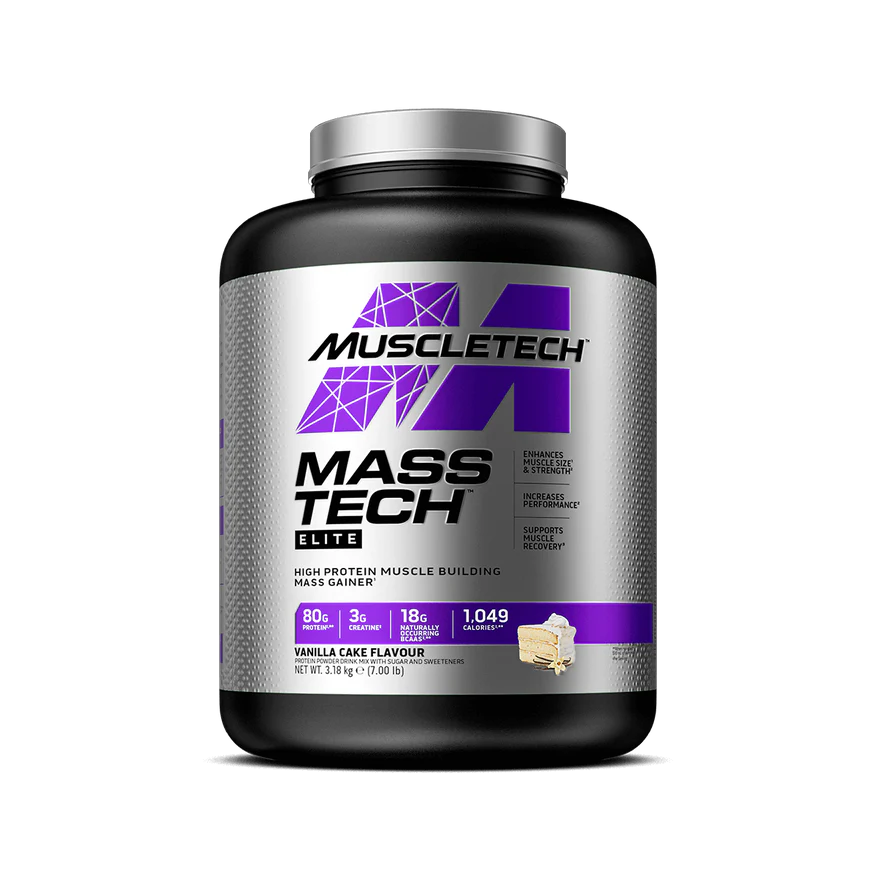 Gainer - Gainer, Muscletech, Mass Tech Elite, 3.18kg, pudra proteica
