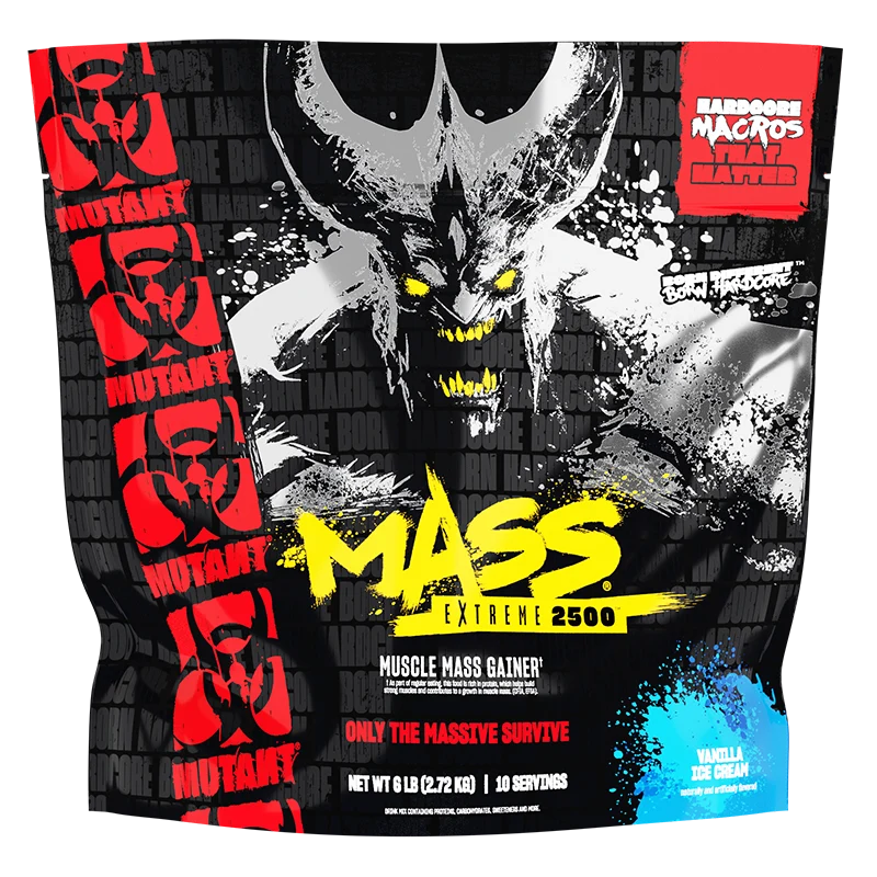 Gainer - Gainer, Mutant, Mutant Mass Extreme 2500, 10 portii, 2.72kg, pudra proteica