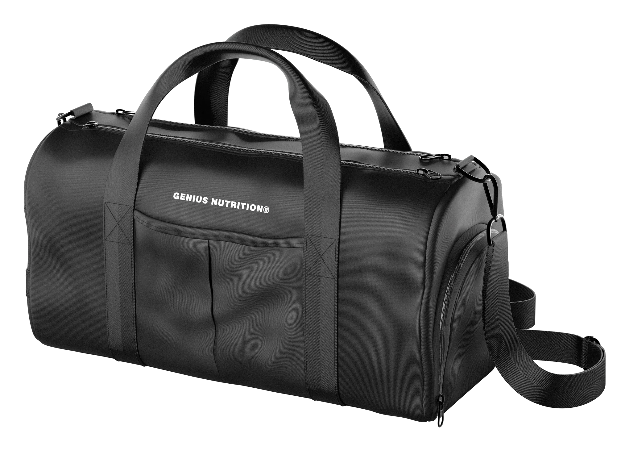 Genți de sală - Geanta de sala, Genius Nutrition, Geanta sport GN 30L, negru/bej