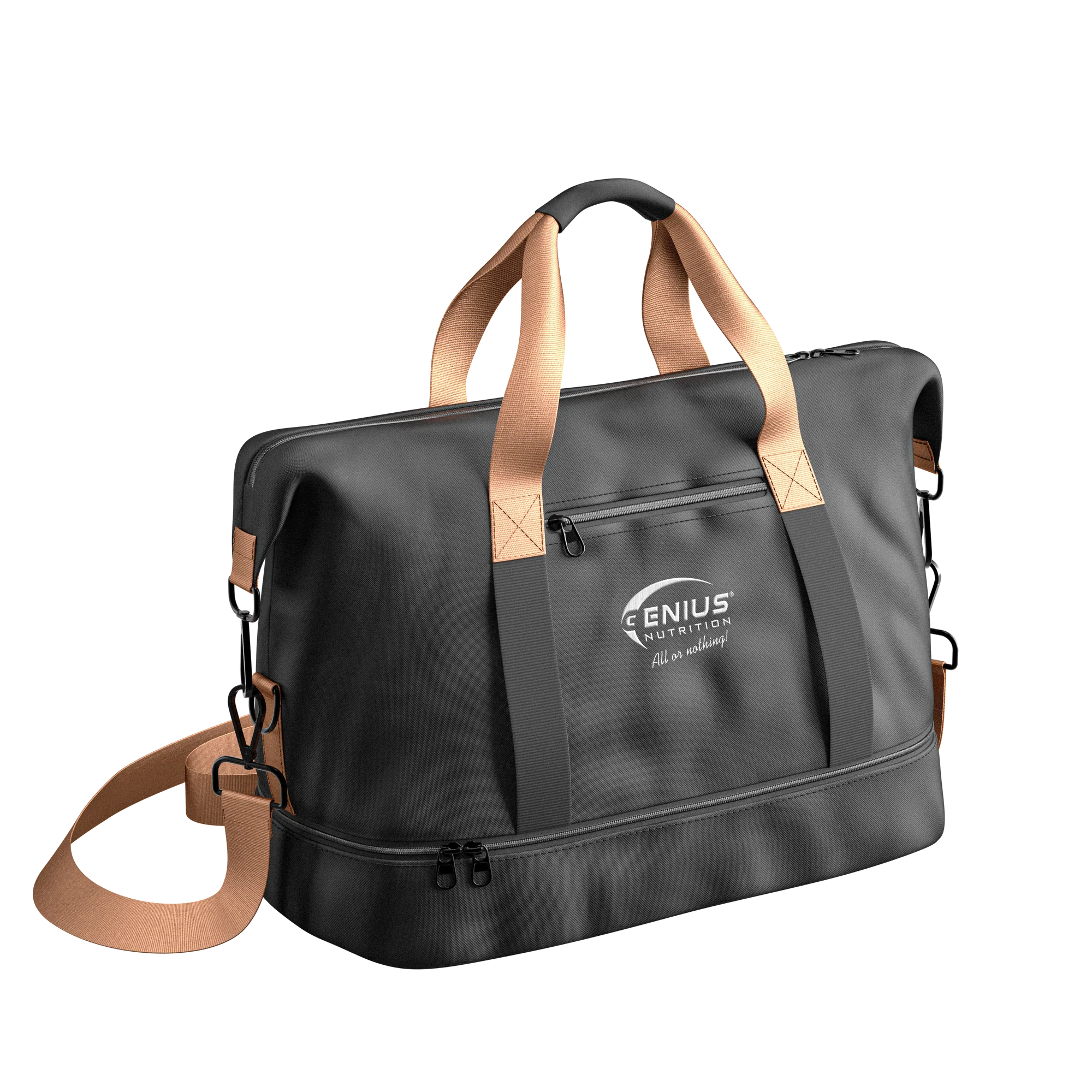 Genți de sală - Geanta de sala, Genius Nutrition, Gym bag, Black