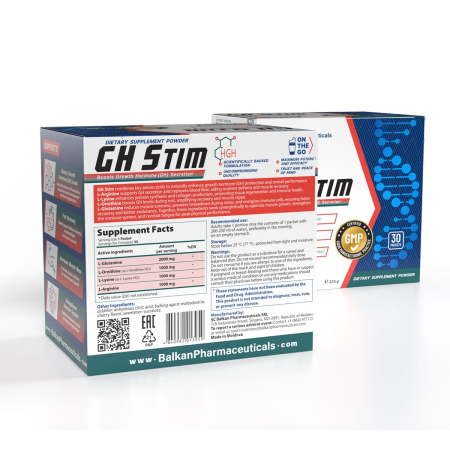 GH Stim, Balkan Pharmaceuticals, 30 de plicuri de 7.5 grame, pudra [2]
