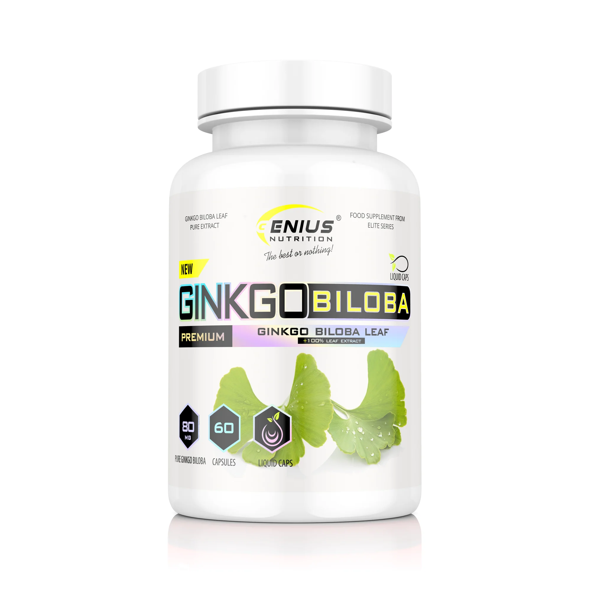 Antioxidanti - Ginko Biloba, Genius Nutrition, 60 de capsule