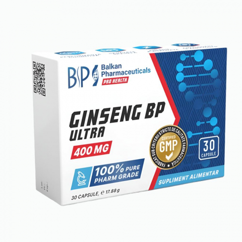 Vitamine si minerale - Ginseng, Balkan Pharmaceuticals, Ginseng BP Ultra 400mg, 30 de capsule