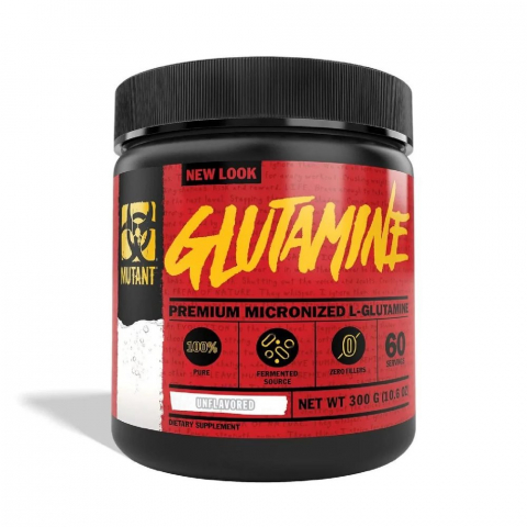 Aminoacizi - Glutamina, Mutant, Micronized Glutamine, 300 de grame, pudra
