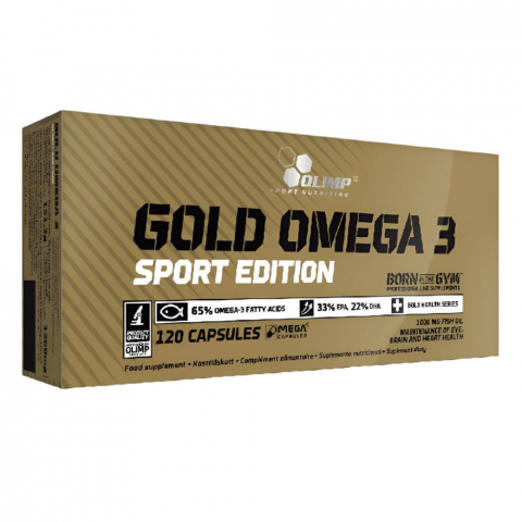 Vitamina K - Omega 3, Olimp Sport Nutrition, Gold Omega 3 Sport Edition, 120 de capsule