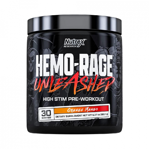 Pre-workout - Pre-workout, Nutrex, Hemo-Rage Unleashed, 180 de grame, pudra