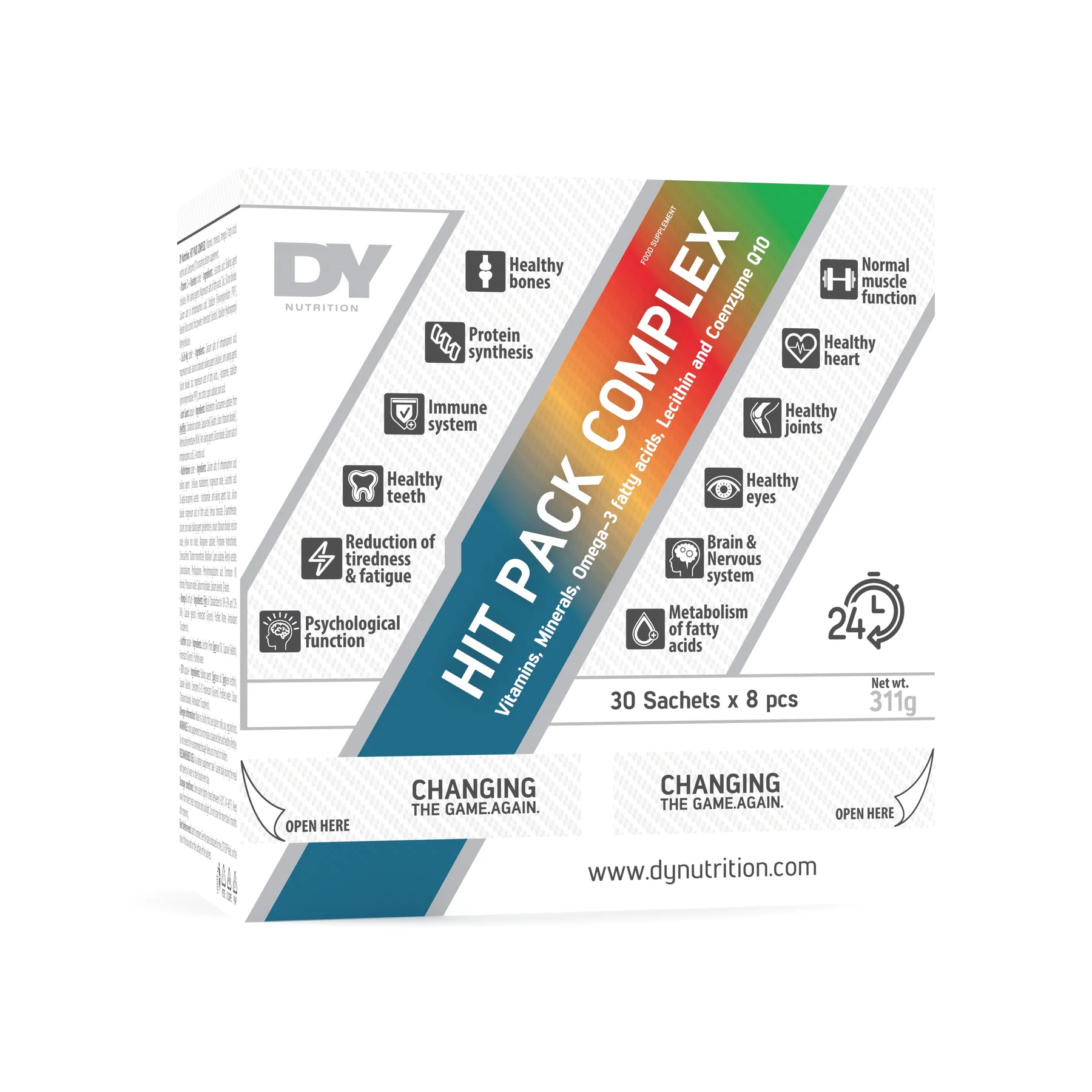 Sanatate generala - Complex de vitamine, DY Nutrition, HIT Pack Complex, 30 de plicuri a cate 8 pastile
