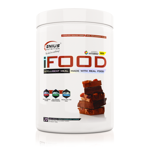 Proteina - Inlocuitor de masa, Genius Nutrition, iFood, 1.2kg, pudra proteica