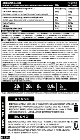 Inlocuitor de masa, Genius Nutrition, iFood, 1.2kg, pudra proteica [1]