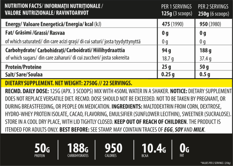 Gainer, Genius Nutrition, iGain, 2.75kg, pudra proteica [1]