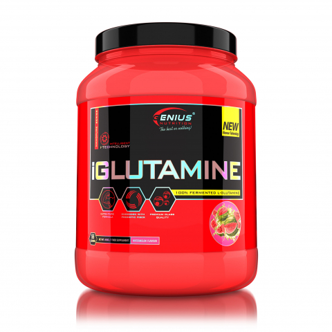 Aminoacizi - Glutamina, Genius Nutrition, iGlutamine, 450 de grame, pudra