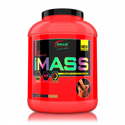 Gainer - Gainer, Genius Nutrition, iMass, 2.5kg, pudra proteica