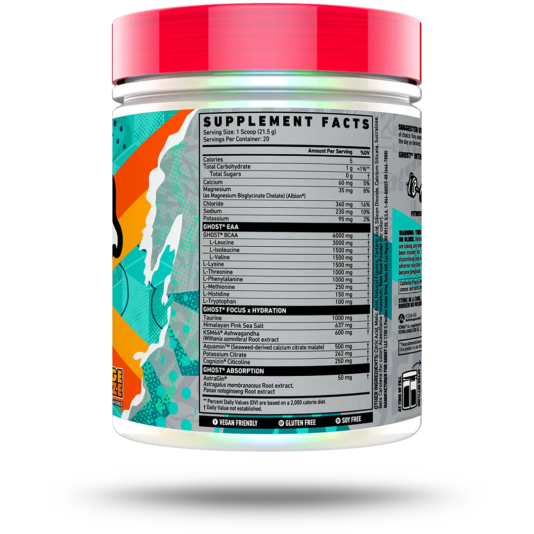 Intra-workout, Ghost, Intra EAA BCAA Hydration, 410 grame, pudra [1]