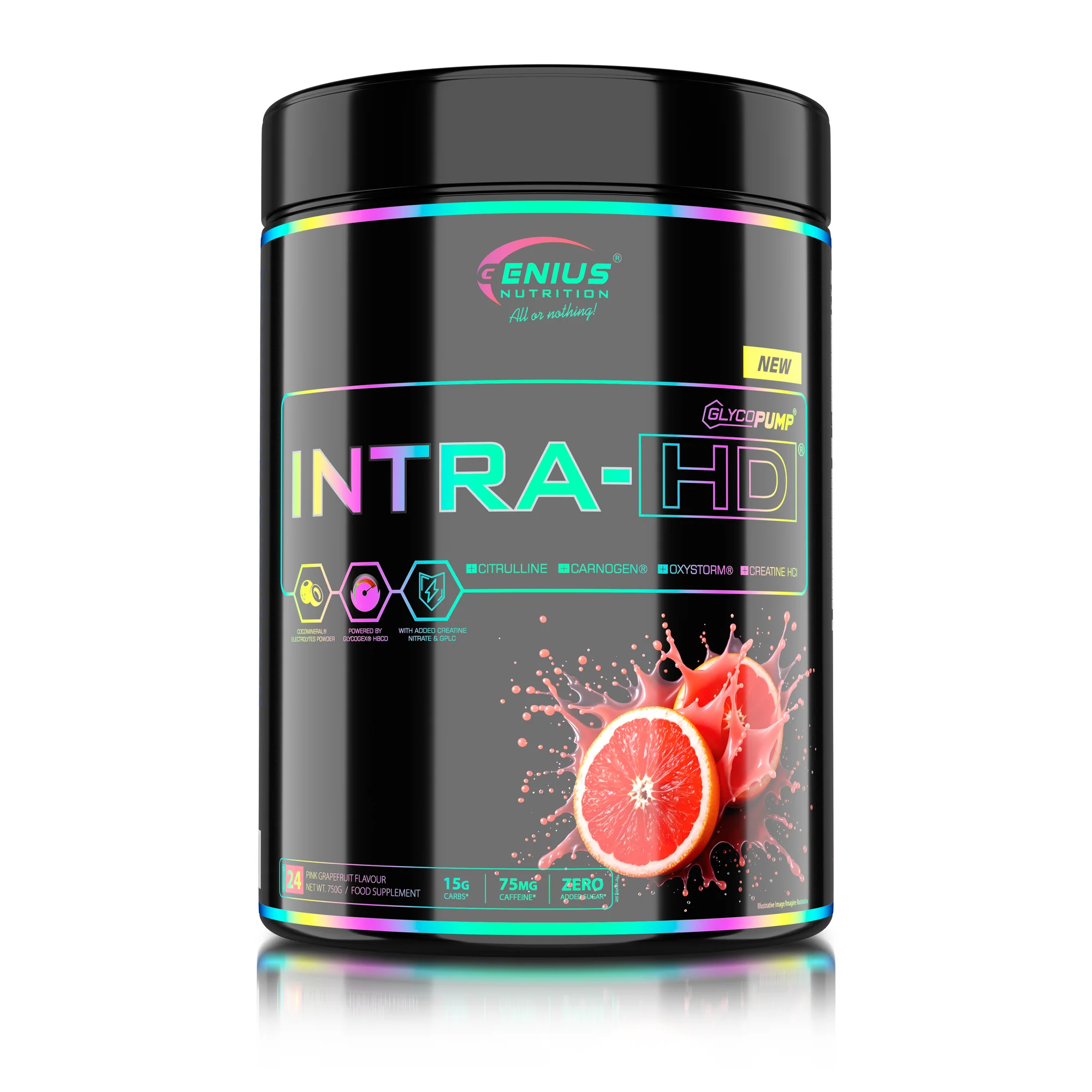 Intra-workout - Intraworkout, Genius Nutrition, Intra-HD, 24 de portii, 750 de grame, pudra