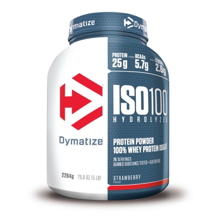 Proteina - Iso 100 Hydrolized Proteina hidrolizata, Dymatize, Iso 100 Hydrolized, 2.2kg, pudra proteica