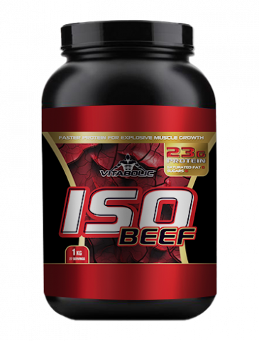 Proteina din vita - Izolat proteic din vita, Vitabolic, Iso Beef, 1kg, pudra proteica