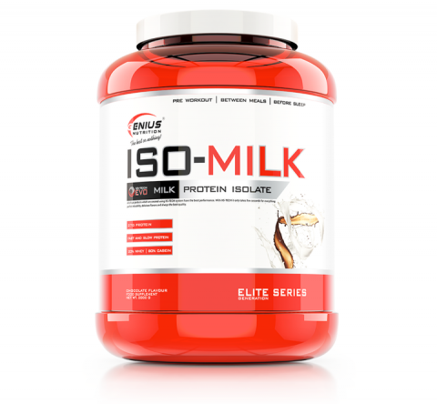 Nutritie sportiva - Izolat proteic, Genius Nutrition, Iso-Milk, 2kg, pudra proteica