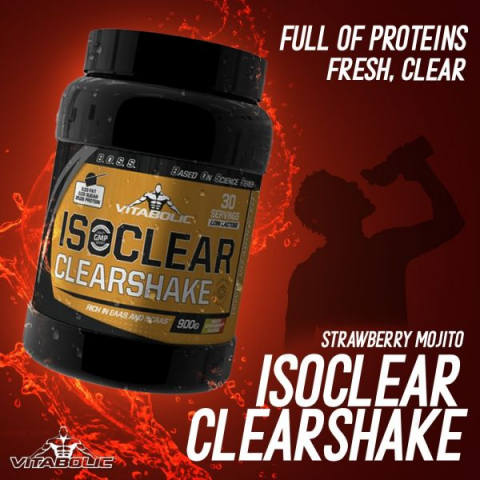 Proteina clear, Vitabolic, IsoClear, 900 de grame, pudra proteica [1]
