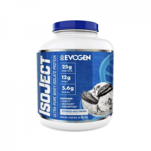 Izolat - Izolat proteic, Evogen, IsoJect, 1.8kg, pudra proteica