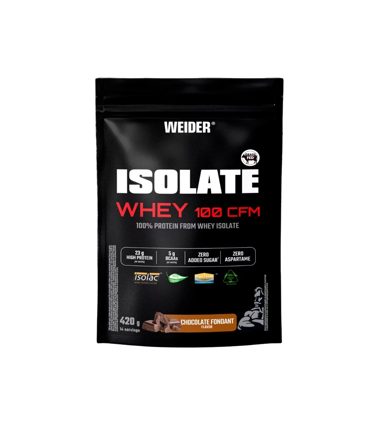 Hidrolizat - Izolat proteic, Weider, Isolate Whey 100 CFM, 420 de grame, pudra proteica