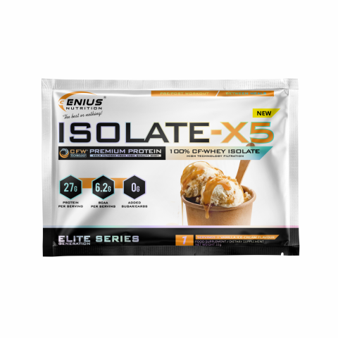 Izolat - Izolat proteic, Genius Nutrition, Isolate-X5, plic de 33g, o portie