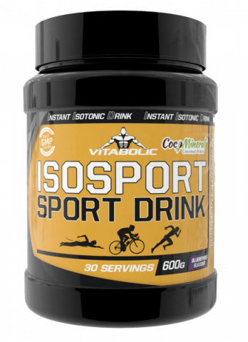 Nutritie sportiva - Bautura izotonica, Vitabolic, IsoSport Sport Drink, 600 de grame, pudra
